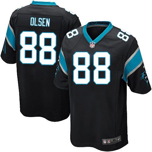 Nike Panthers #88 Greg Olsen Black Team Color Youth Stitched NFL Elite Jersey